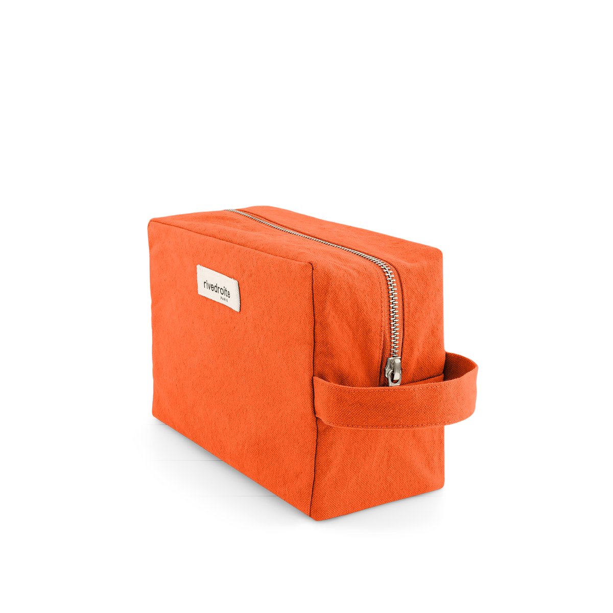 Trousse de toilette zippée TOURNELLES XL orange soda, RIVEDROITE