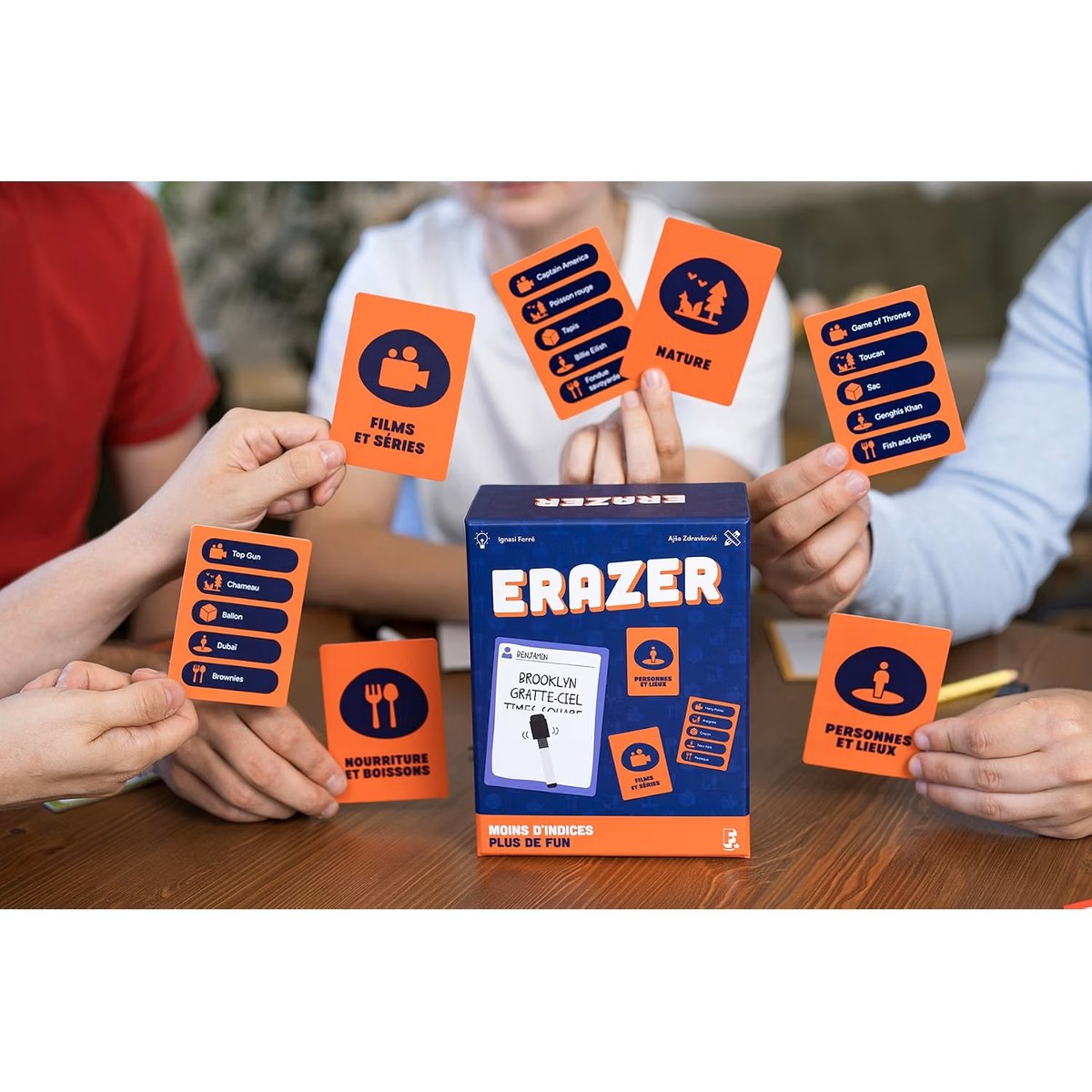 ERAZER jeu d'ambiance violet et orange, GIGAMIC