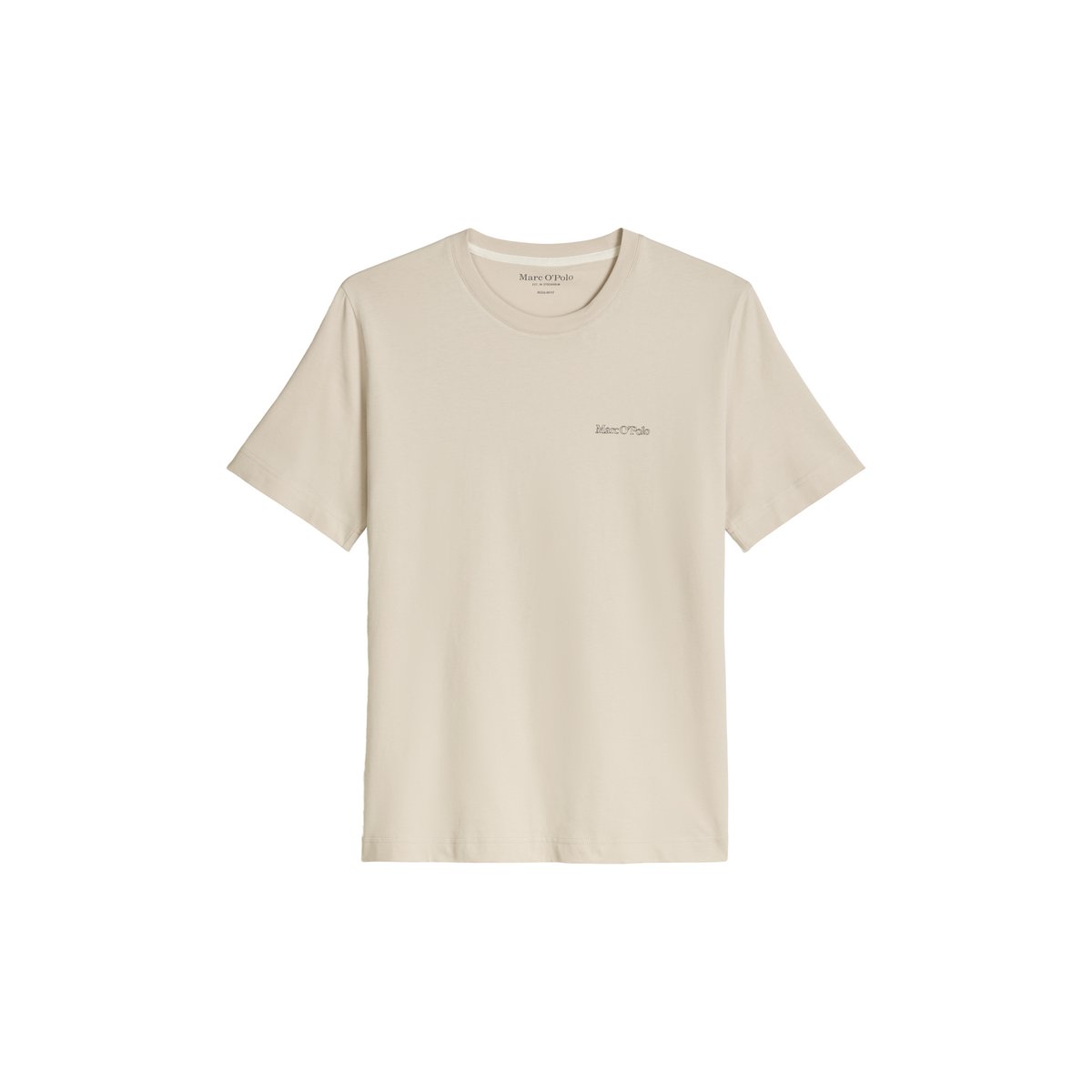 T-shirt regular en coton bio régénéré gris, MARC O'POLO