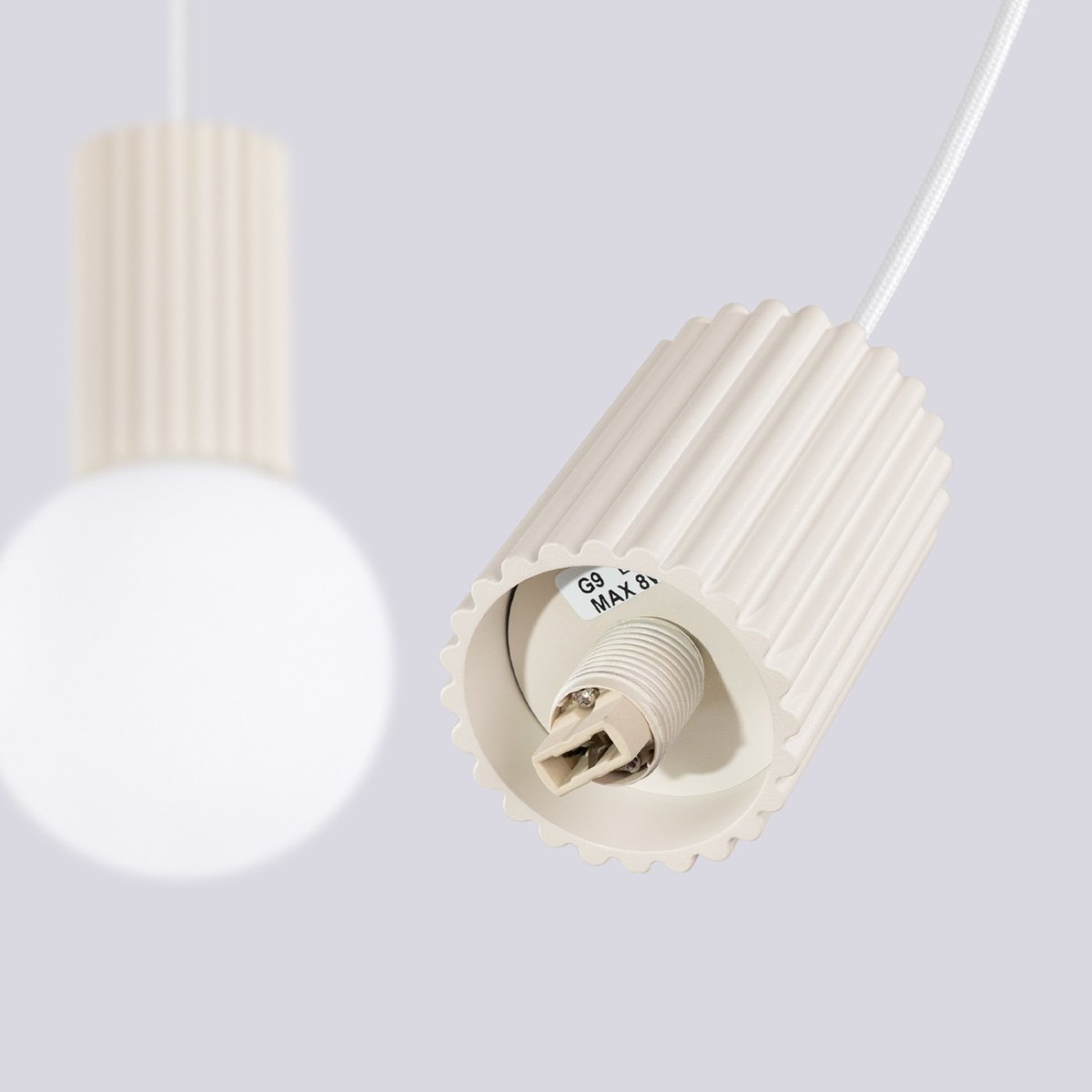 Suspension Aluminium Beige G9 2 Halo beige, EDEN