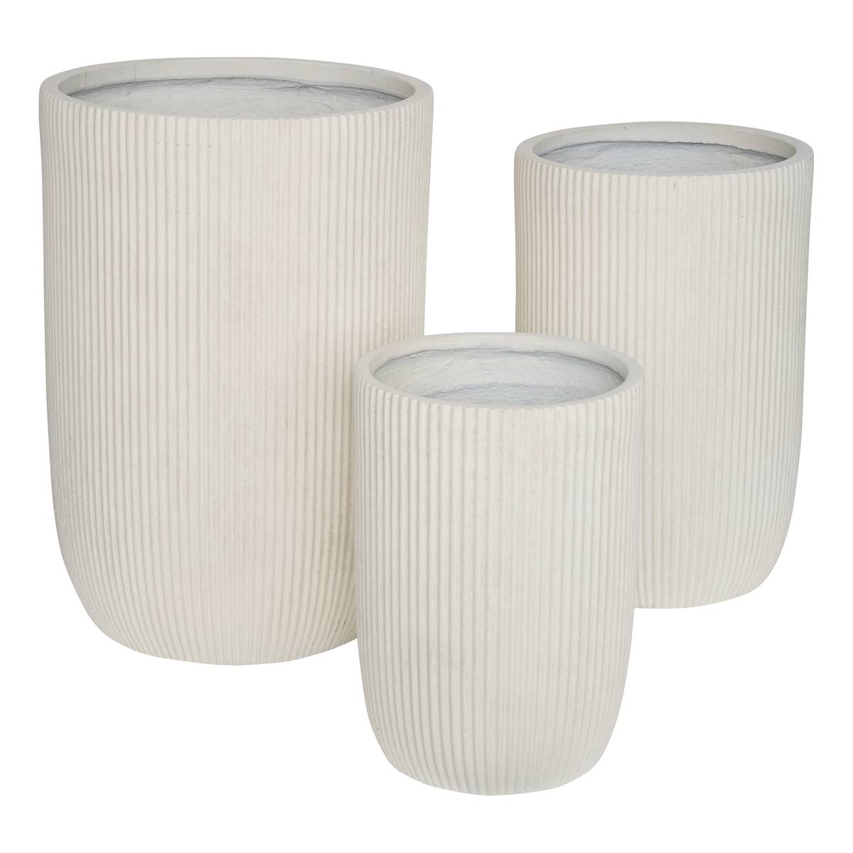 Lot de 3 pots de fleurs ELENE unique, ATMOSPHERA