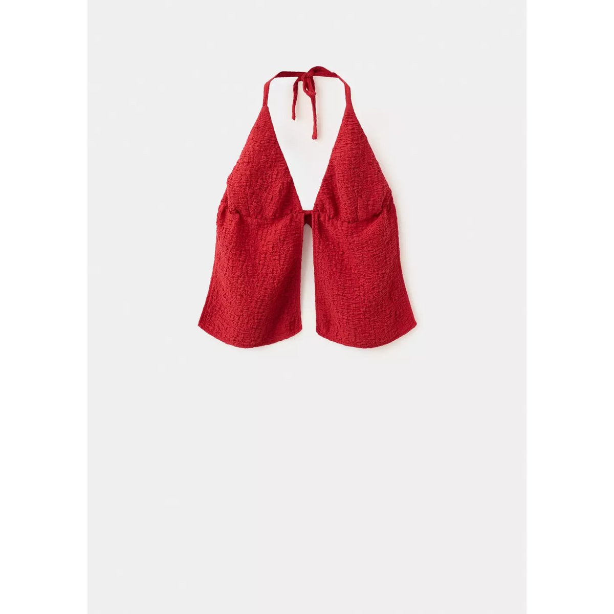 Top nœud et dos ouvert bordeaux, MANGO TEEN