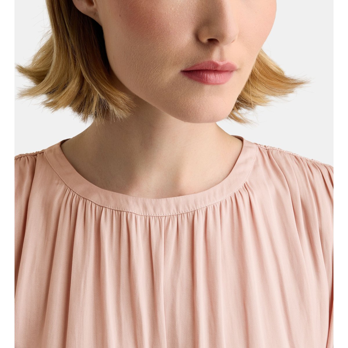 Robe midi fluide enigme satl rose terracotta, GALERIES LAFAYETTE
