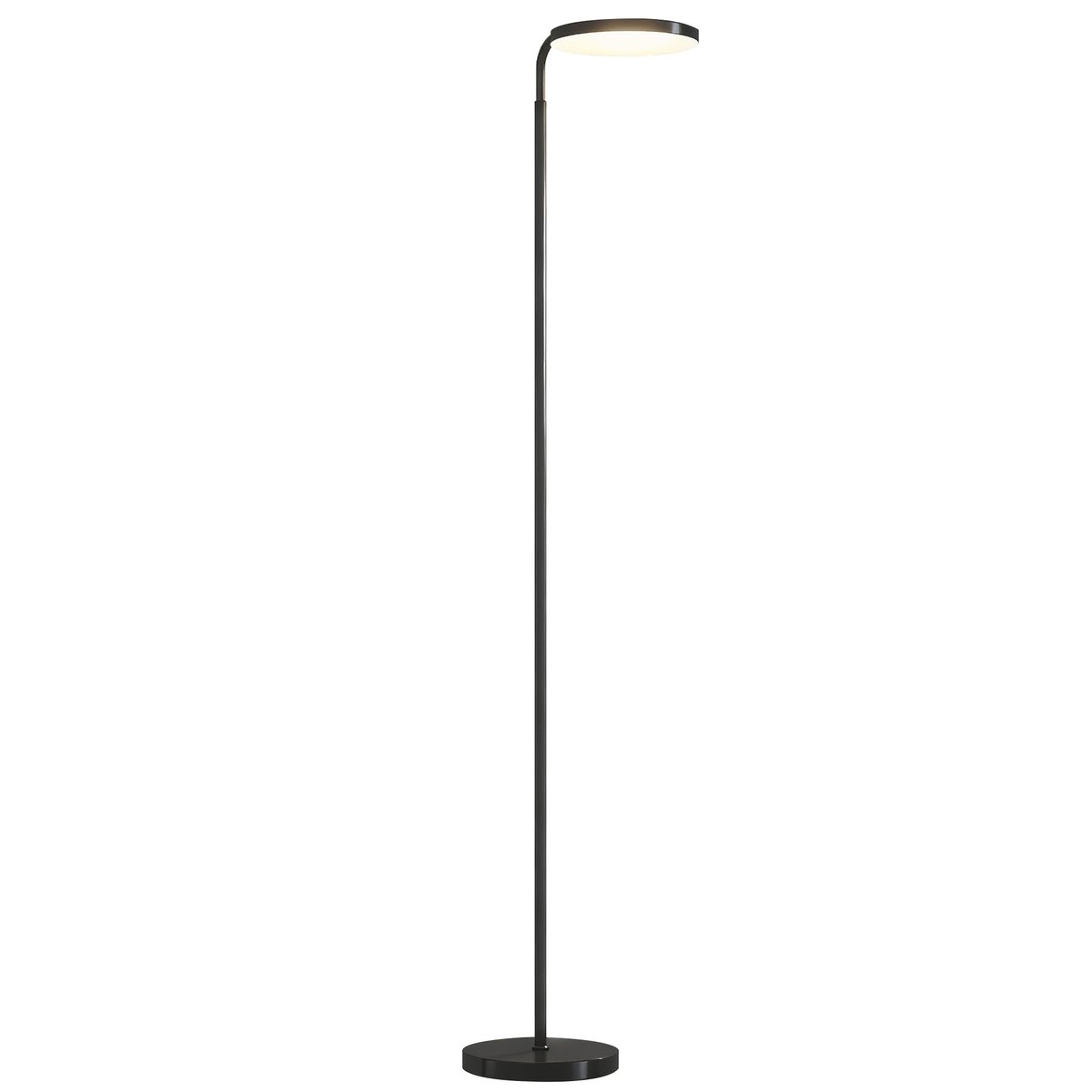 Lampadaire Acier Noir noir, HOMCOM