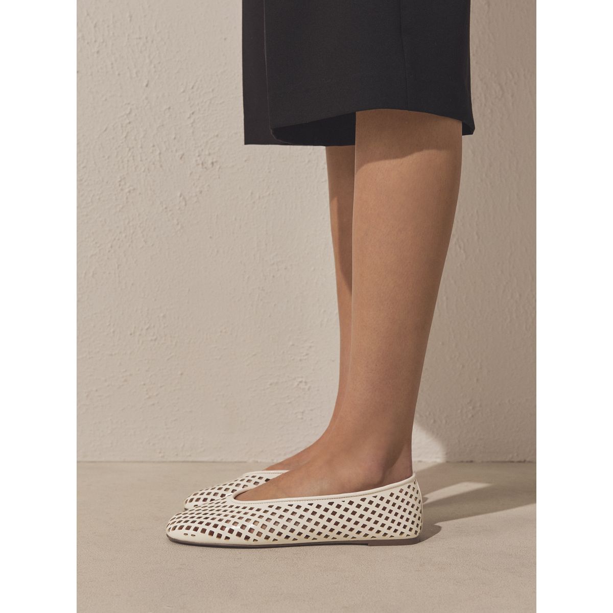 Ballerines tressées forever comfort® blanc, NEXT