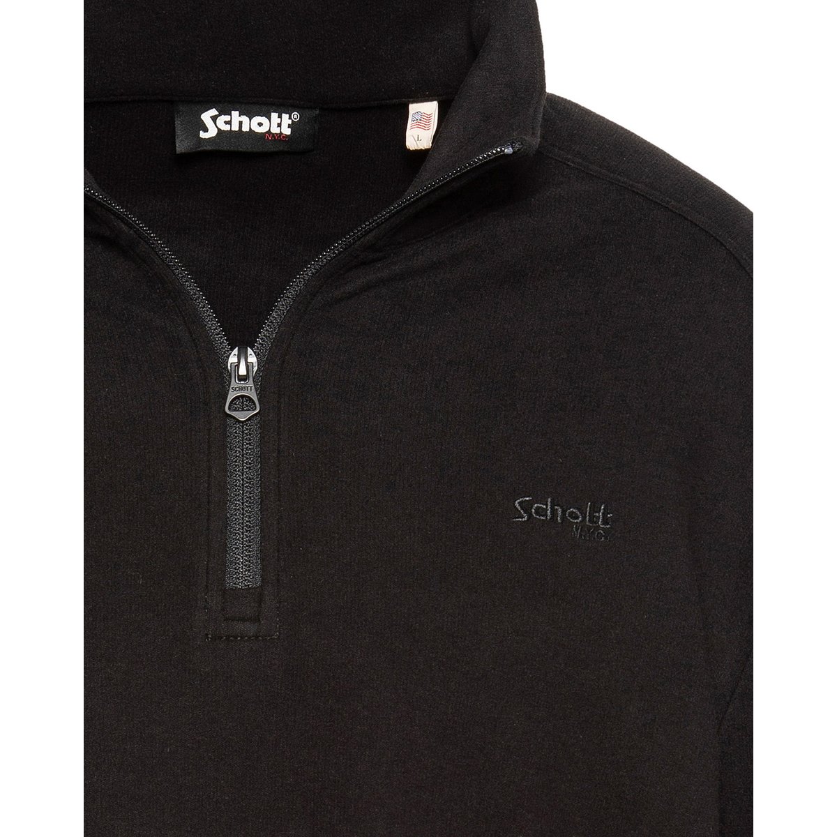 Pull essentiel col camionneur noir, SCHOTT