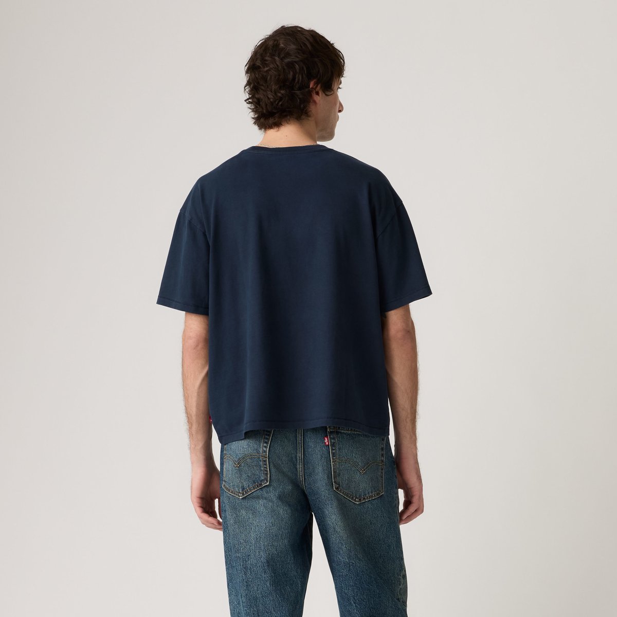 T-shirt Boxy bleu - sheen wash nightfall navy, LEVI'S
