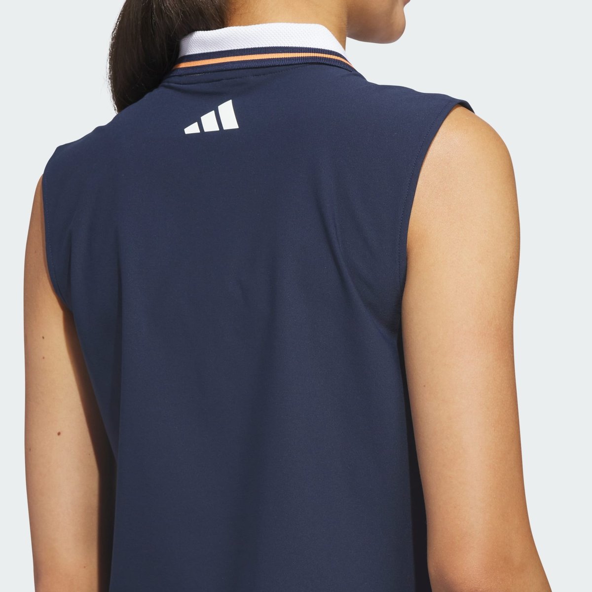 Polo Sans Manches Twistknit Beyond The Course Polo Sans Manches Twistknit Beyond The Course collegiate navy / dusky orange, adidas Performance