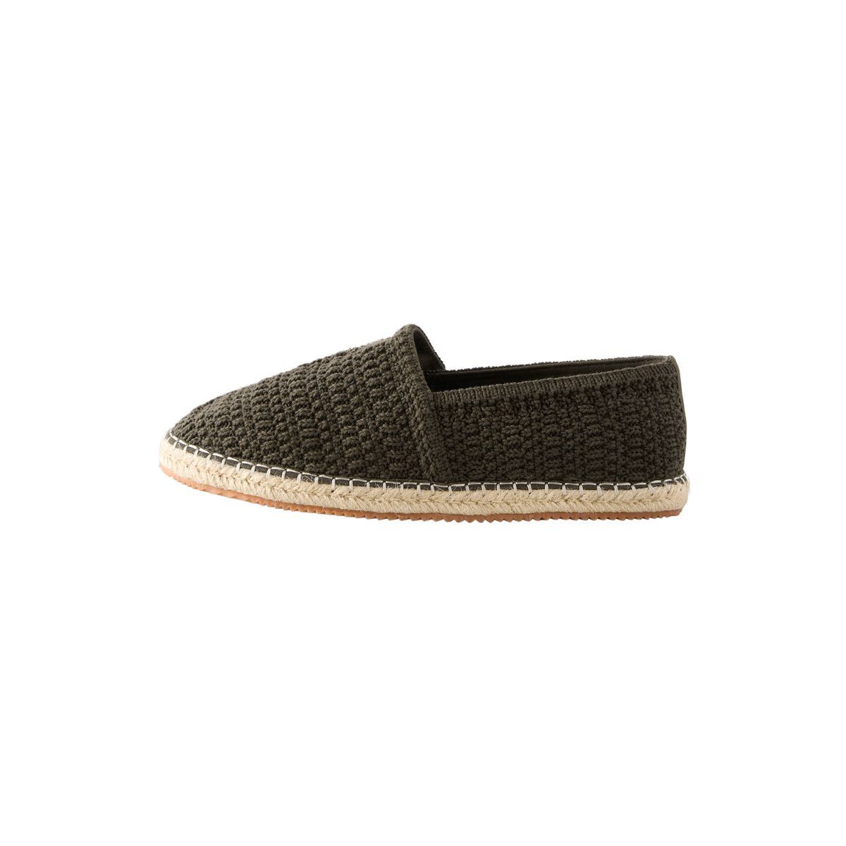 Espadrilles en maille crochet kaki, NEXT