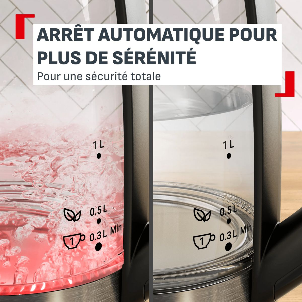 Bouilloire BJ760DE0 couleur unique, TEFAL