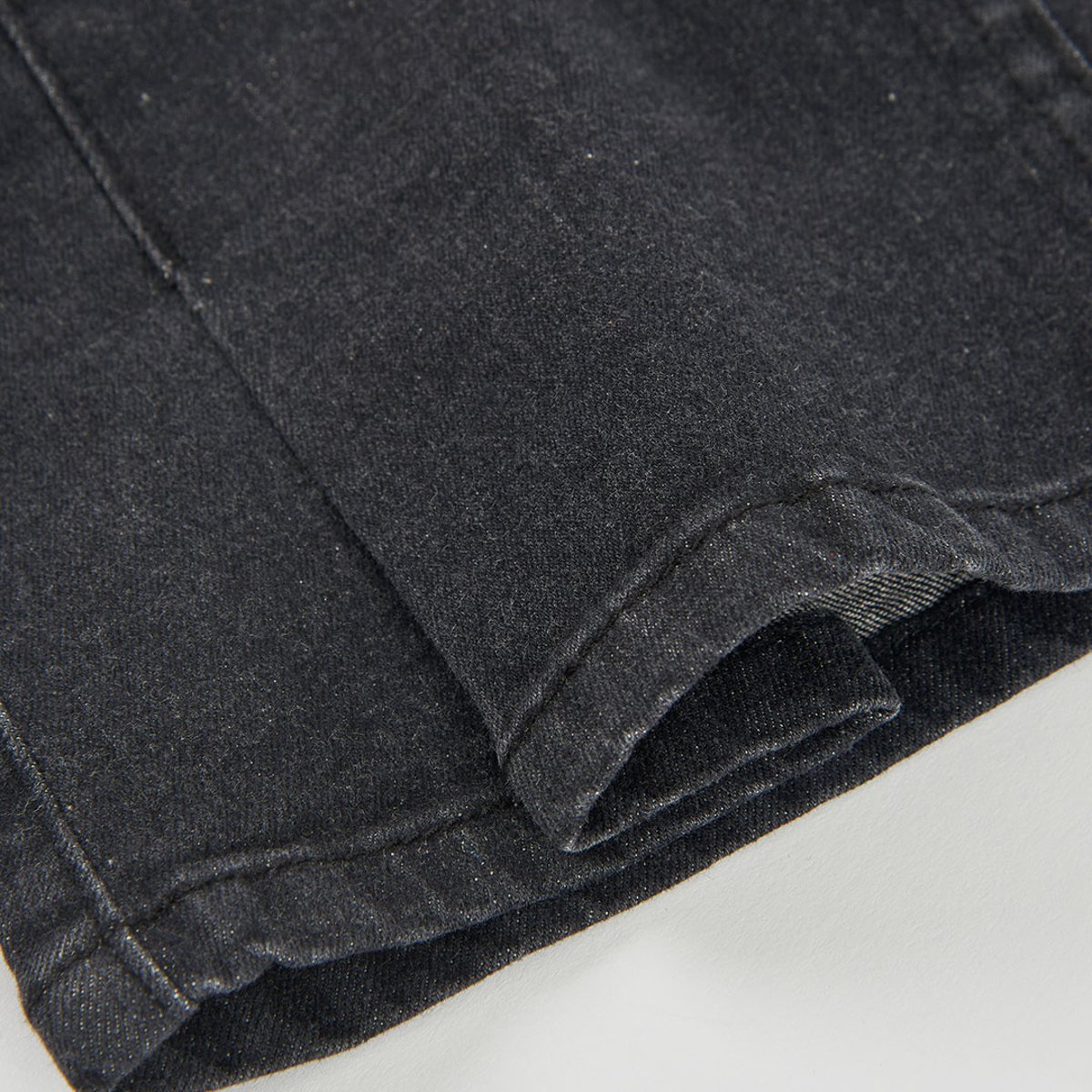 Jupe en denim avec poches noir, BOBOLI