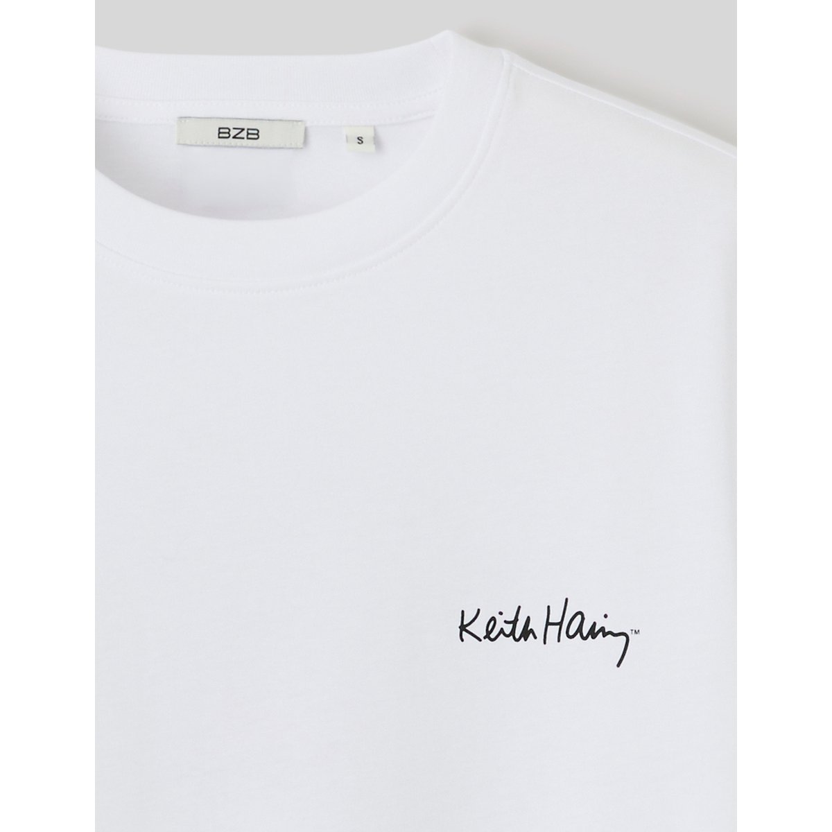 T-shirt licence keith haring blanc, BZB