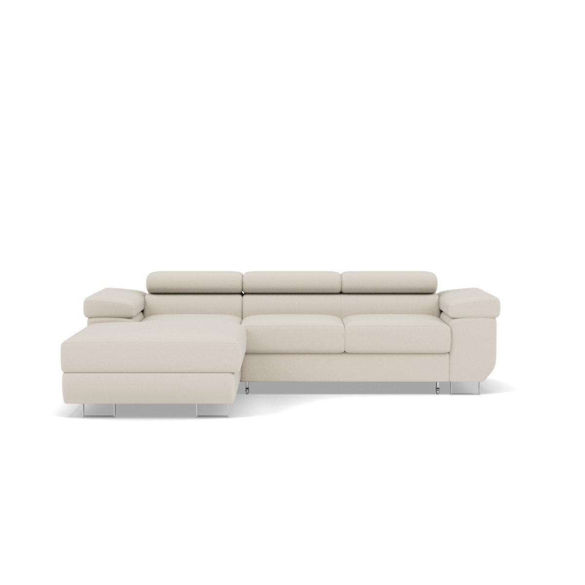 Canapé d'Angle Convertible 6 places - PABLO beige, BEST MOBILIER