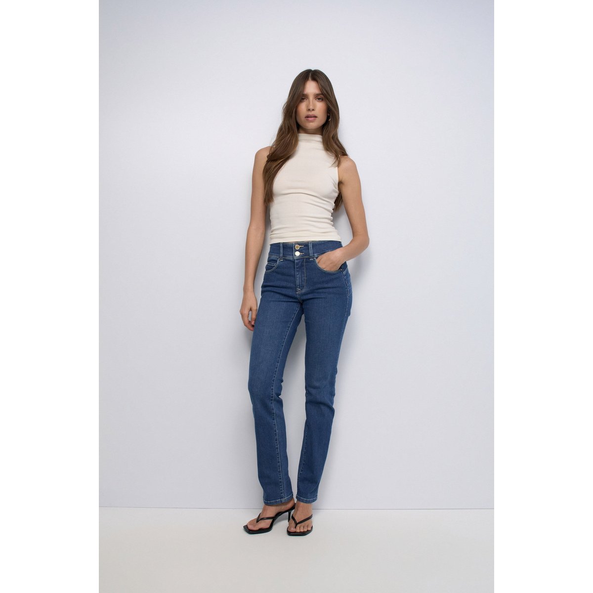JEAN SECRET PUSH IN SLIM bleu, SALSA JEANS