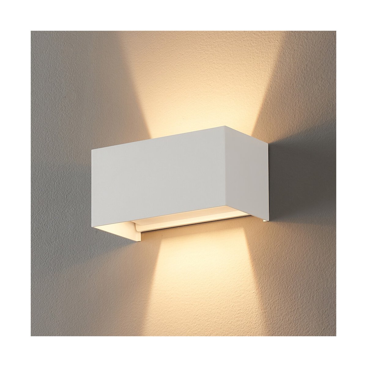 Applique à Double Faisceau Lumineux - CUBIC blanc, KOSILUM