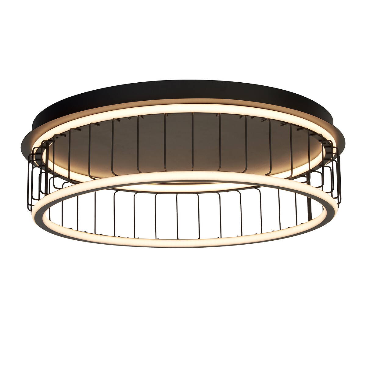 Chicago Large Flush Ceiling Light black, SO'HOME