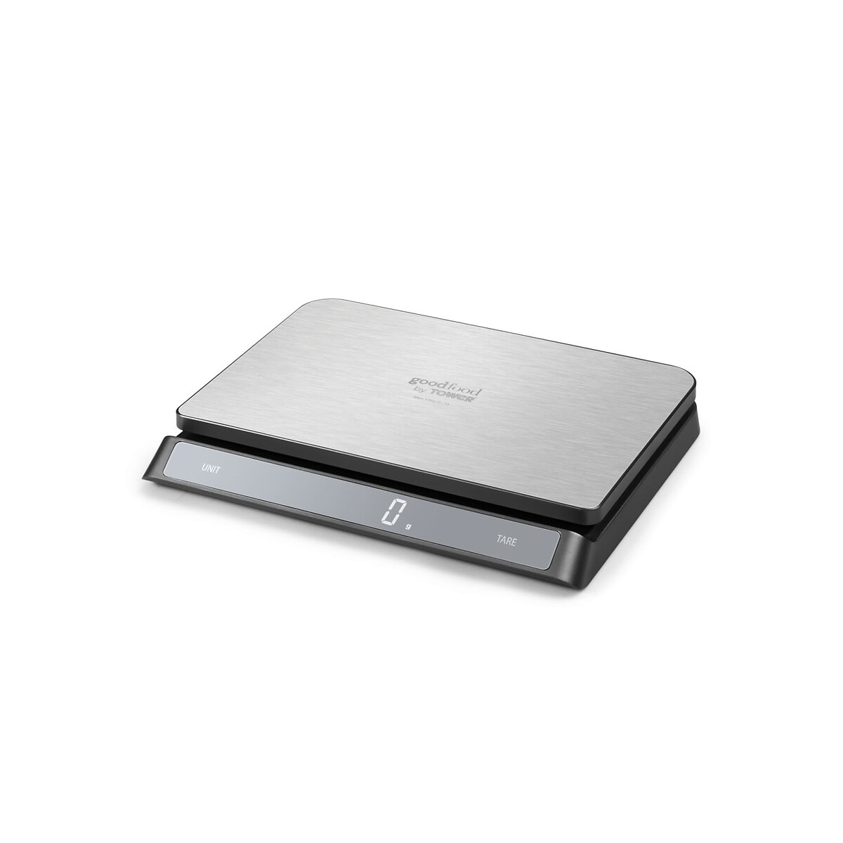 15kg Voice-Activated Electronic Kitchen Scale black, GOOD FOOD BY TOWER