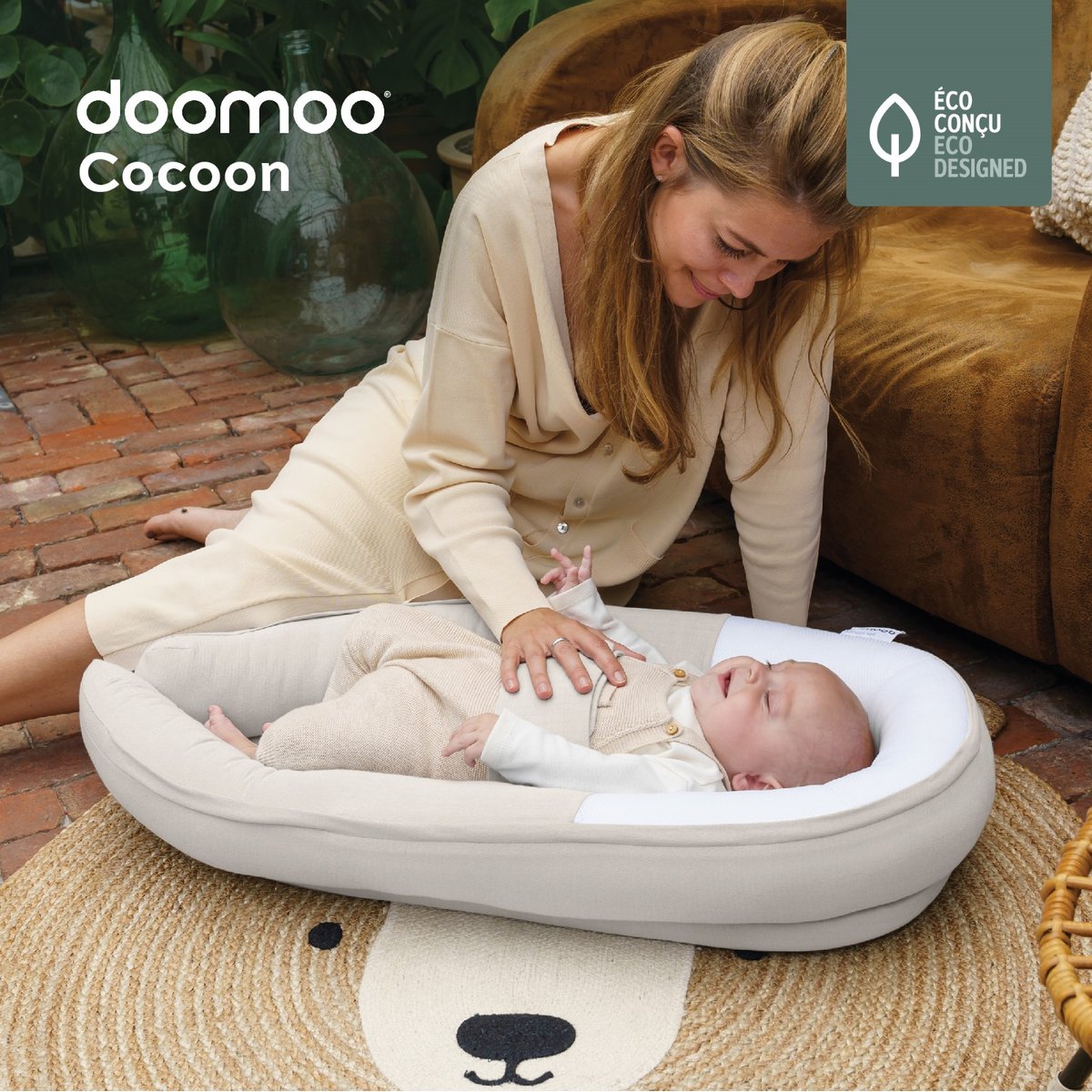 Réducteur nouveau-né évolutif et respirant beige, BABYMOOV