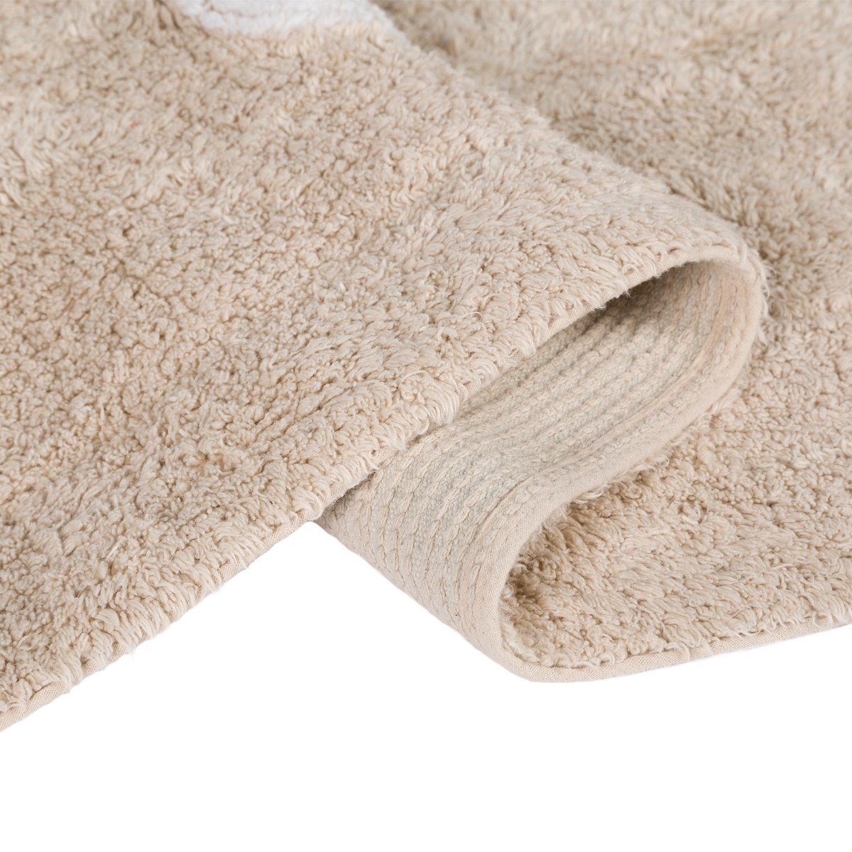 Tapis Rectangulaire en coton DOTS beige, LORENA CANALS