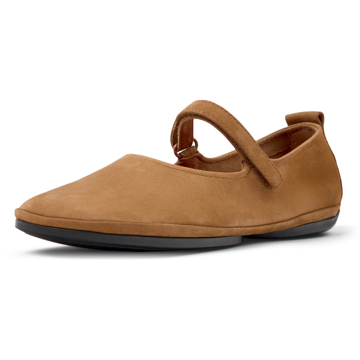 Ballerines Right Nina cuir marron moyen, CAMPER