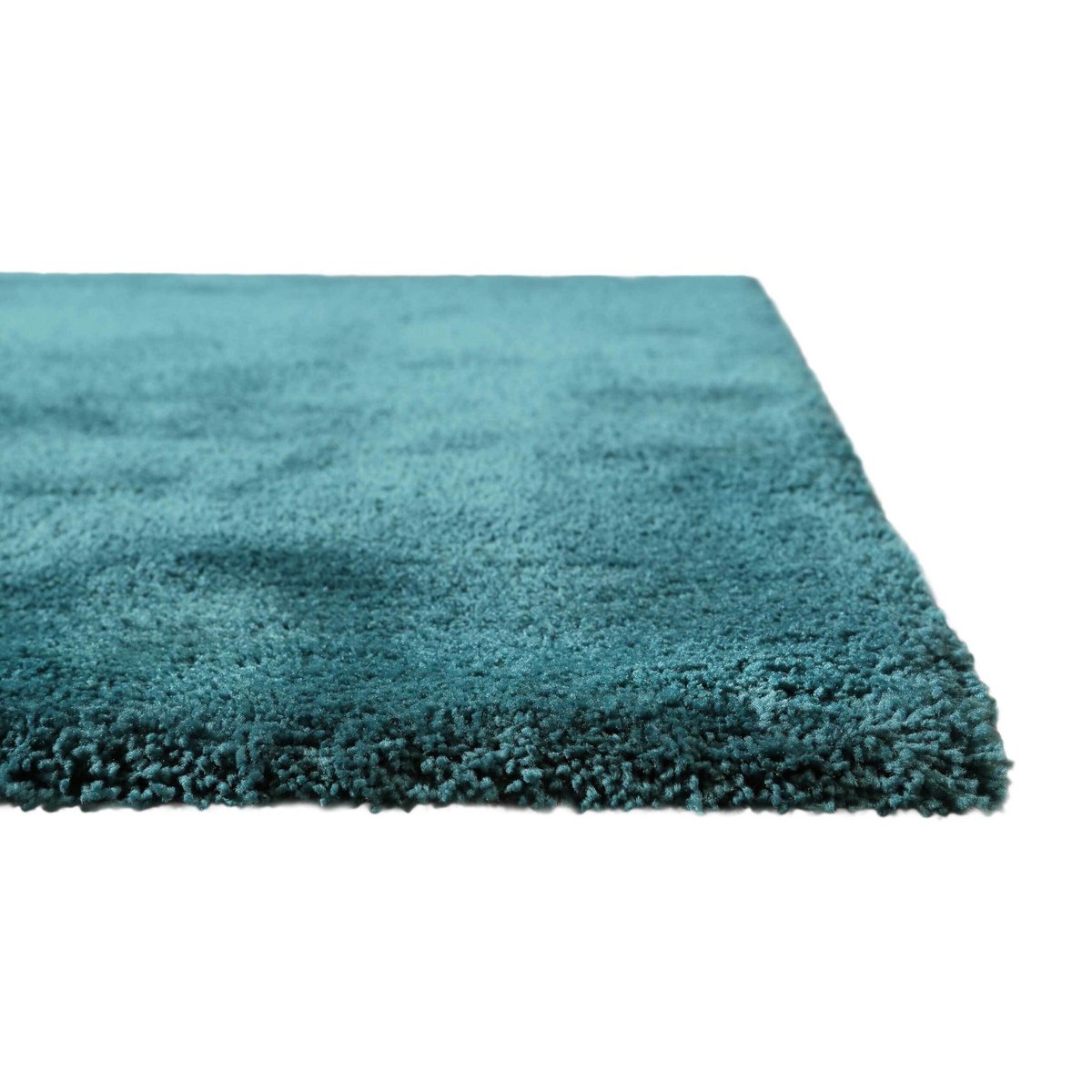 Tapis à poils longs doux pour salon , PISA turquoise/petrol, HOMIE LIVING