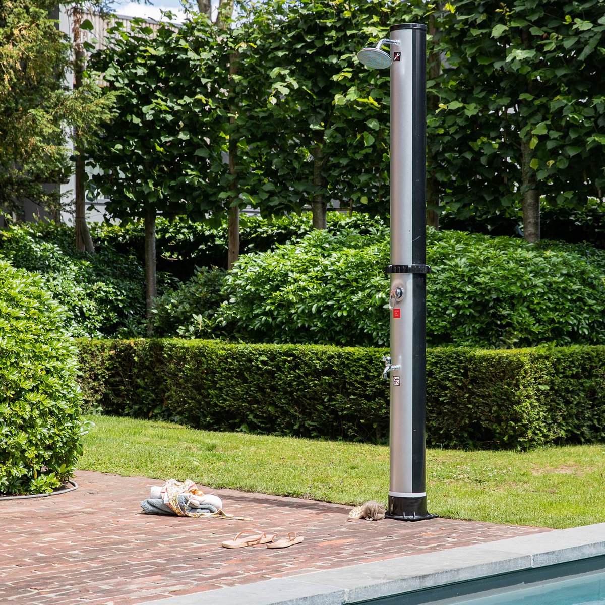Douche solaire, 35L, FIDGI noir, HAPPY GARDEN