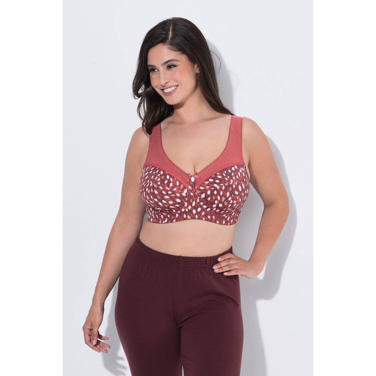 Soutien-gorge de maintien avec motif feuille morte, ULLA POPKEN