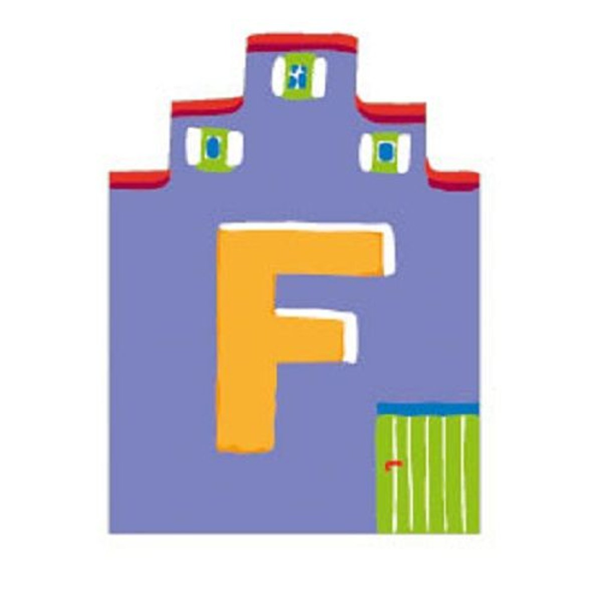Lettre F maison autres, DJECO