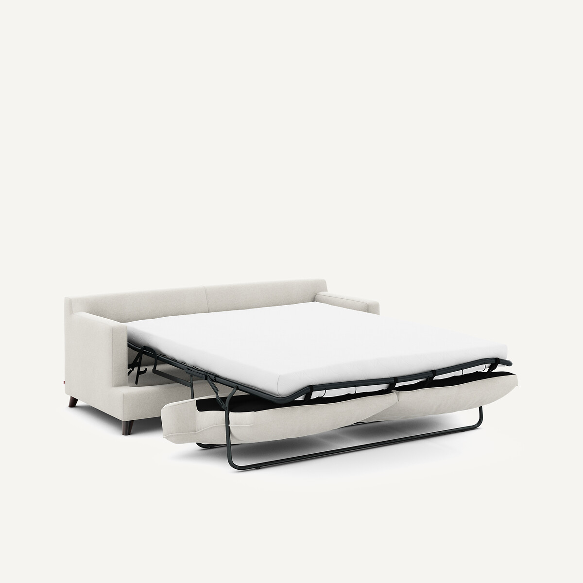 Sofá cama de terciopelo de lino, ALWINE albatros, AM.PM