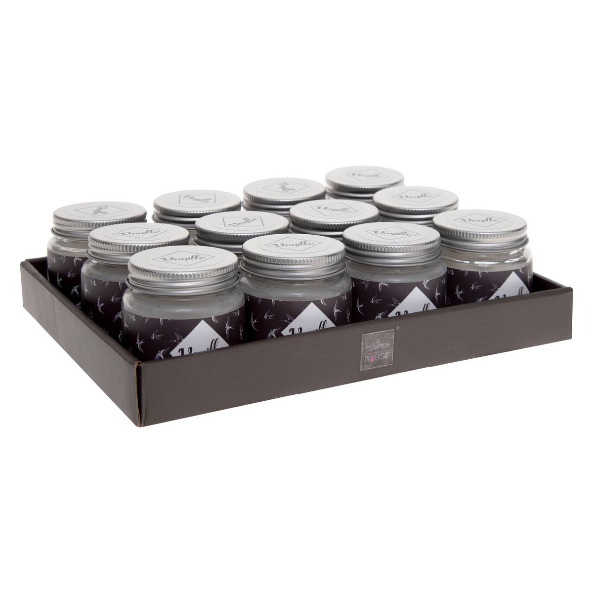 Bougie parfumée bleu foncé, ATMOSPHERA
