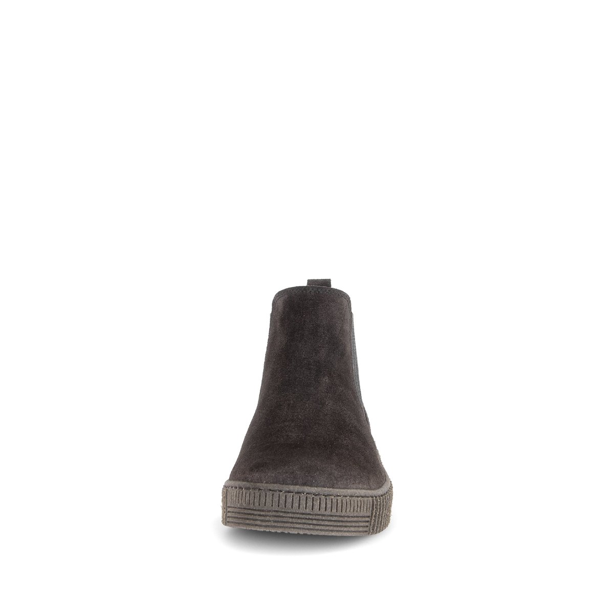Bottines en cuir à talon compensé gris velours, GABOR