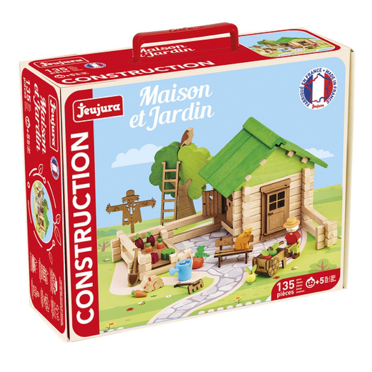 JEUJURA Maison et jardin - 130 PIECES couleur unique, JEUJURA