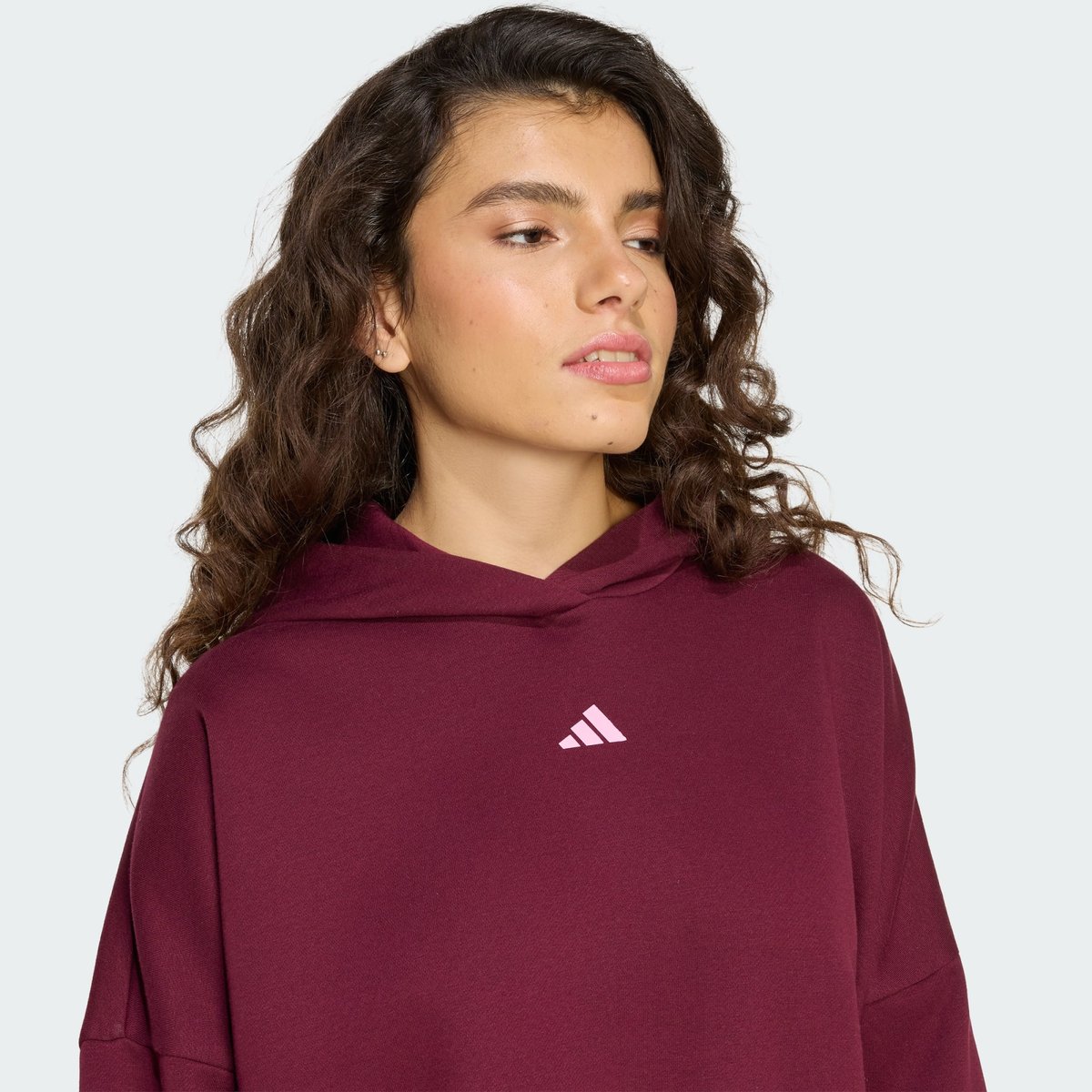 Sweat-Shirt À Capuche 3 Stripes Studio Sweat-Shirt À Capuche 3 Stripes Studio maroon, ADIDAS SPORTSWEAR