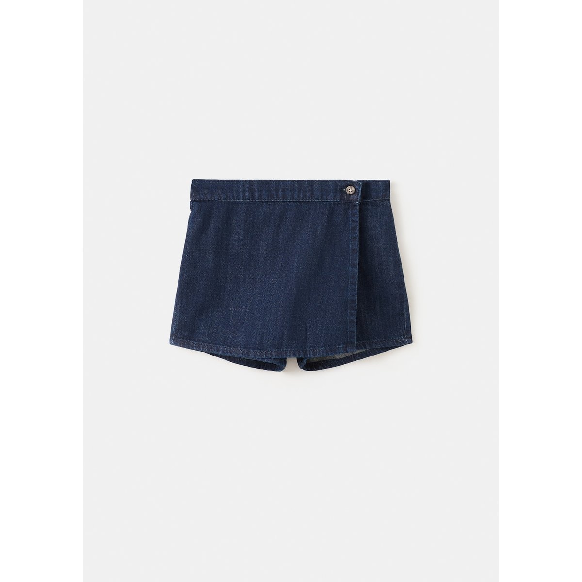 Jupe short en jean bleu foncé, MANGO KIDS