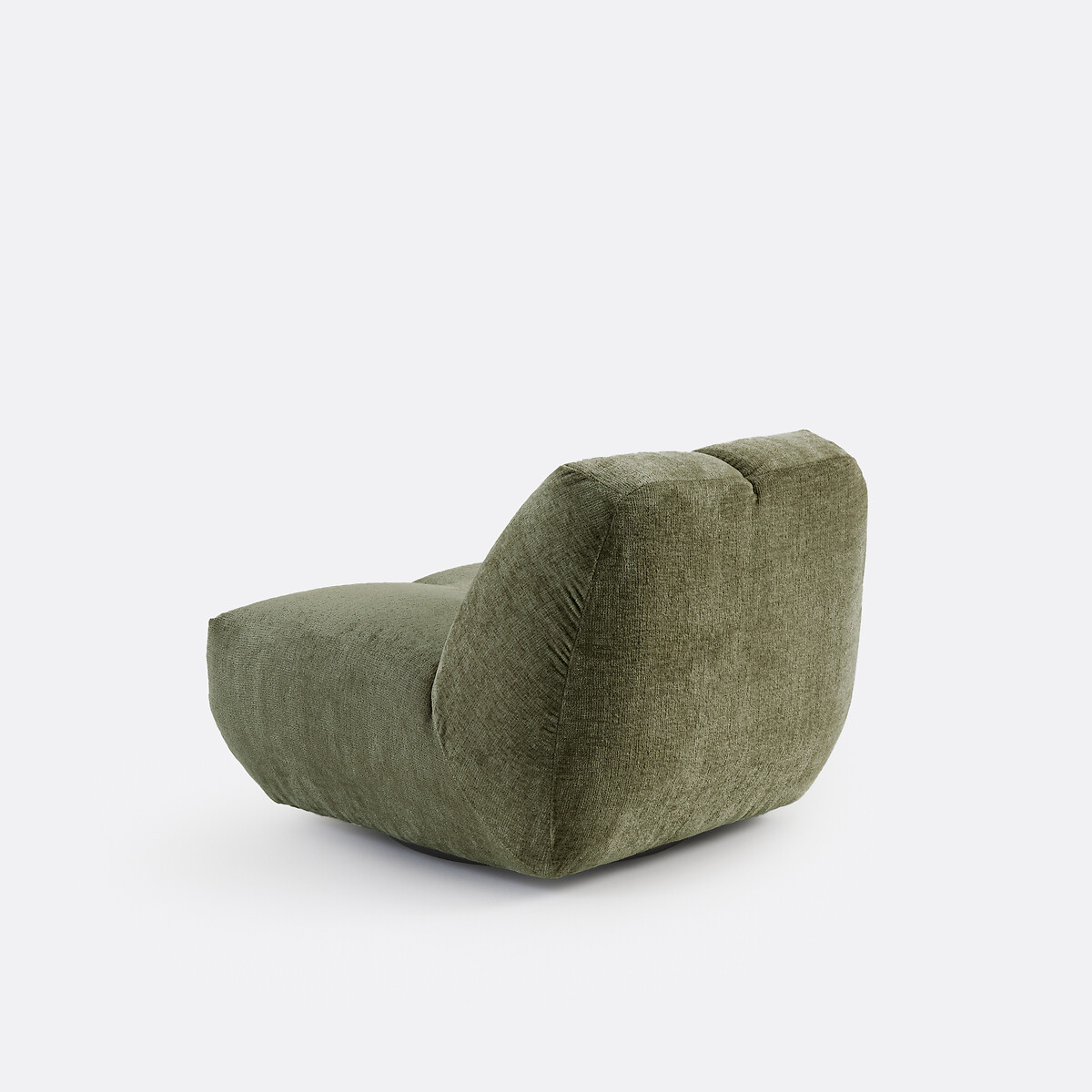 Fauteuil pivotant, velours épais, Nuria kaki, LA REDOUTE INTERIEURS