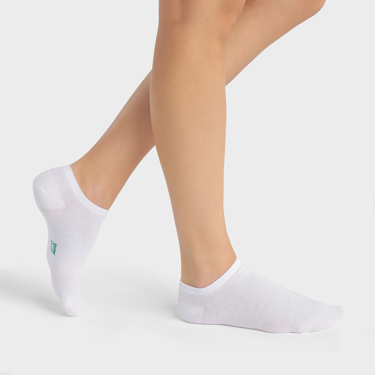 Lot de 2 paires de socquettes  blanc, DIM