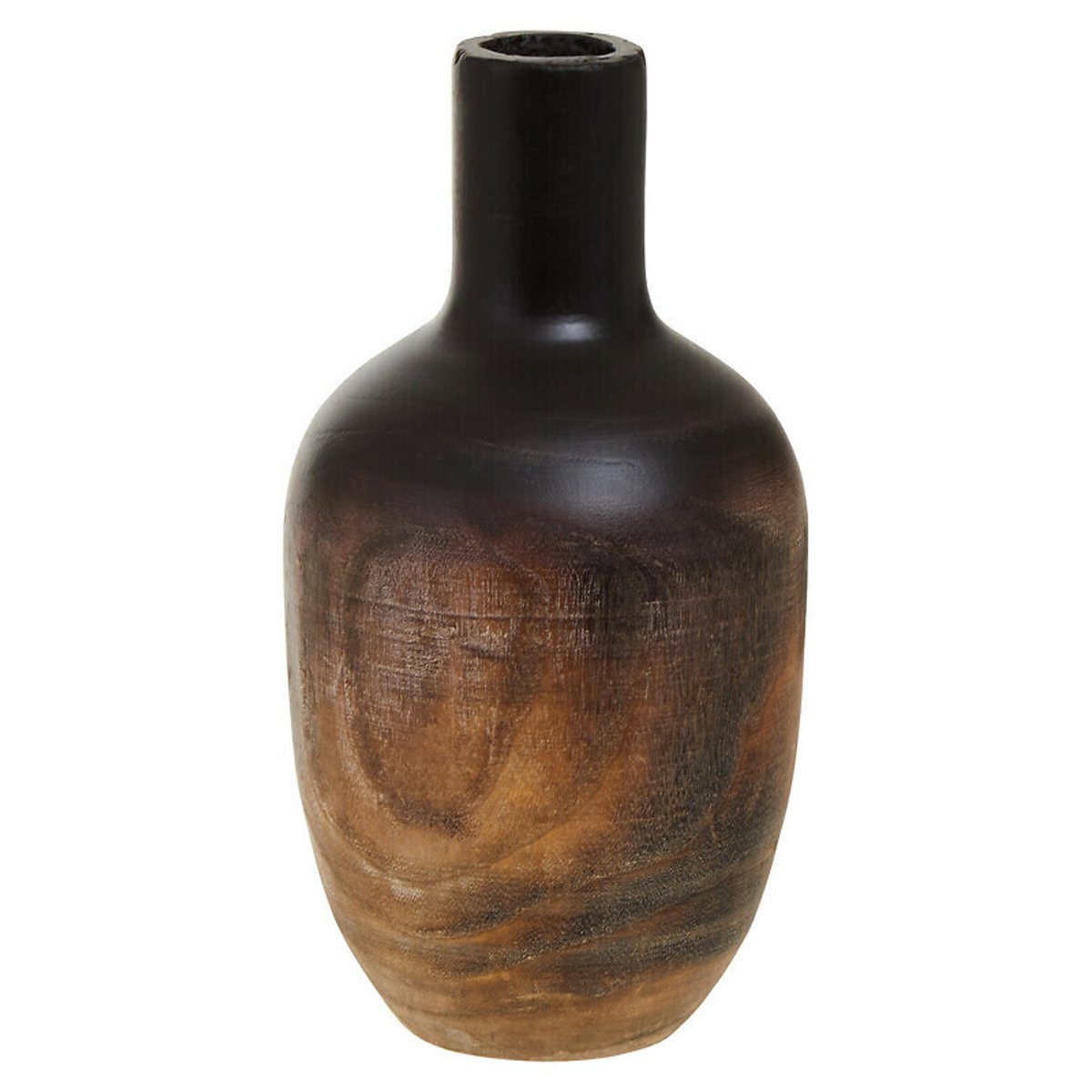 Large Ombre Vase in Black black, FIFTY FIVE SOUTH