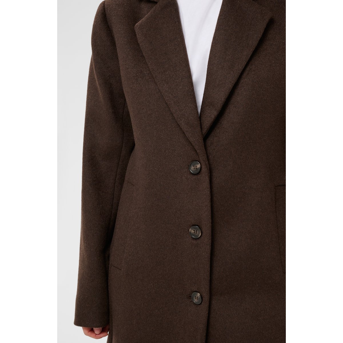 Manteau marron coffee bean, KAFFE