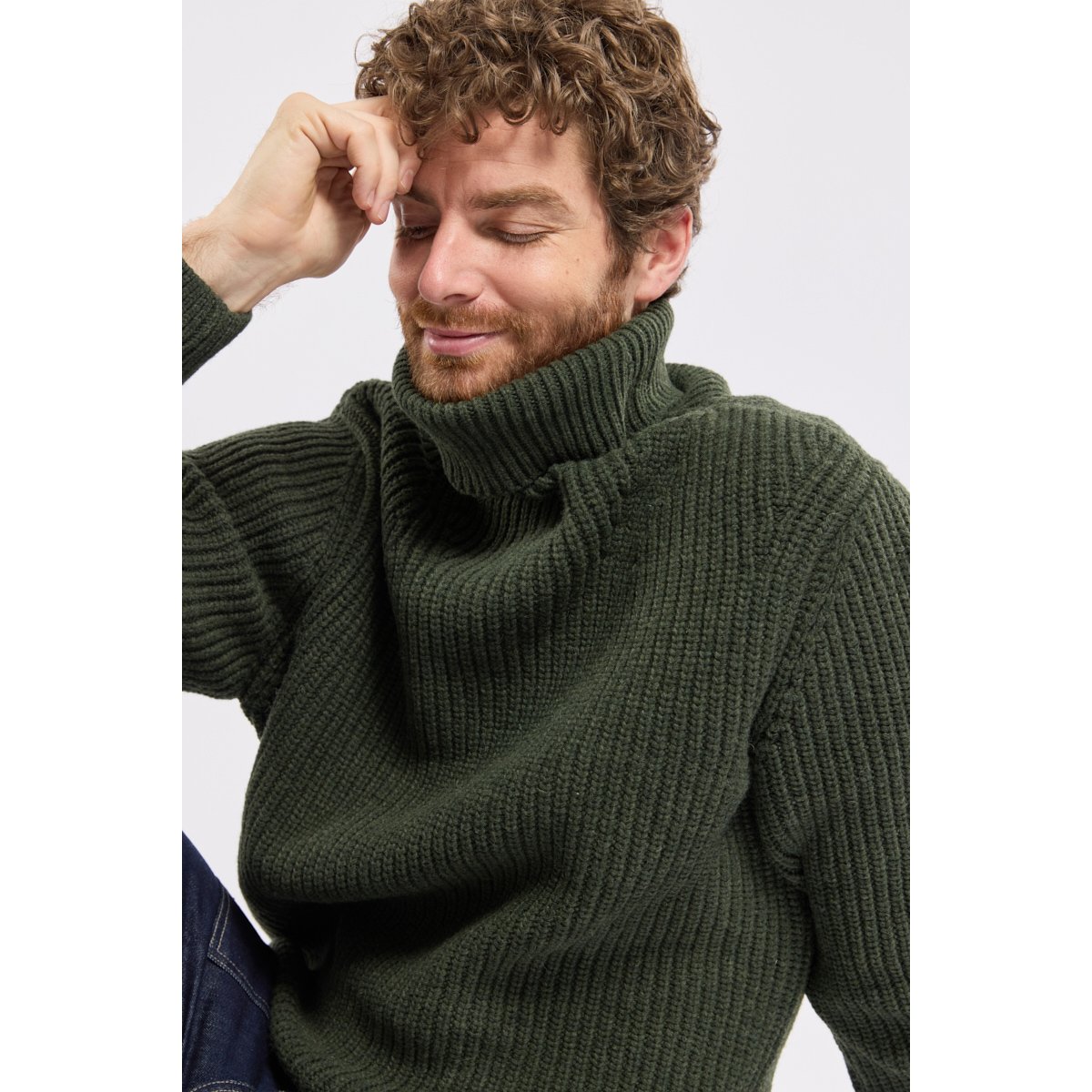 Pull col montant Héritage en laine HERITAGE chiméra chiné, ARMOR-LUX