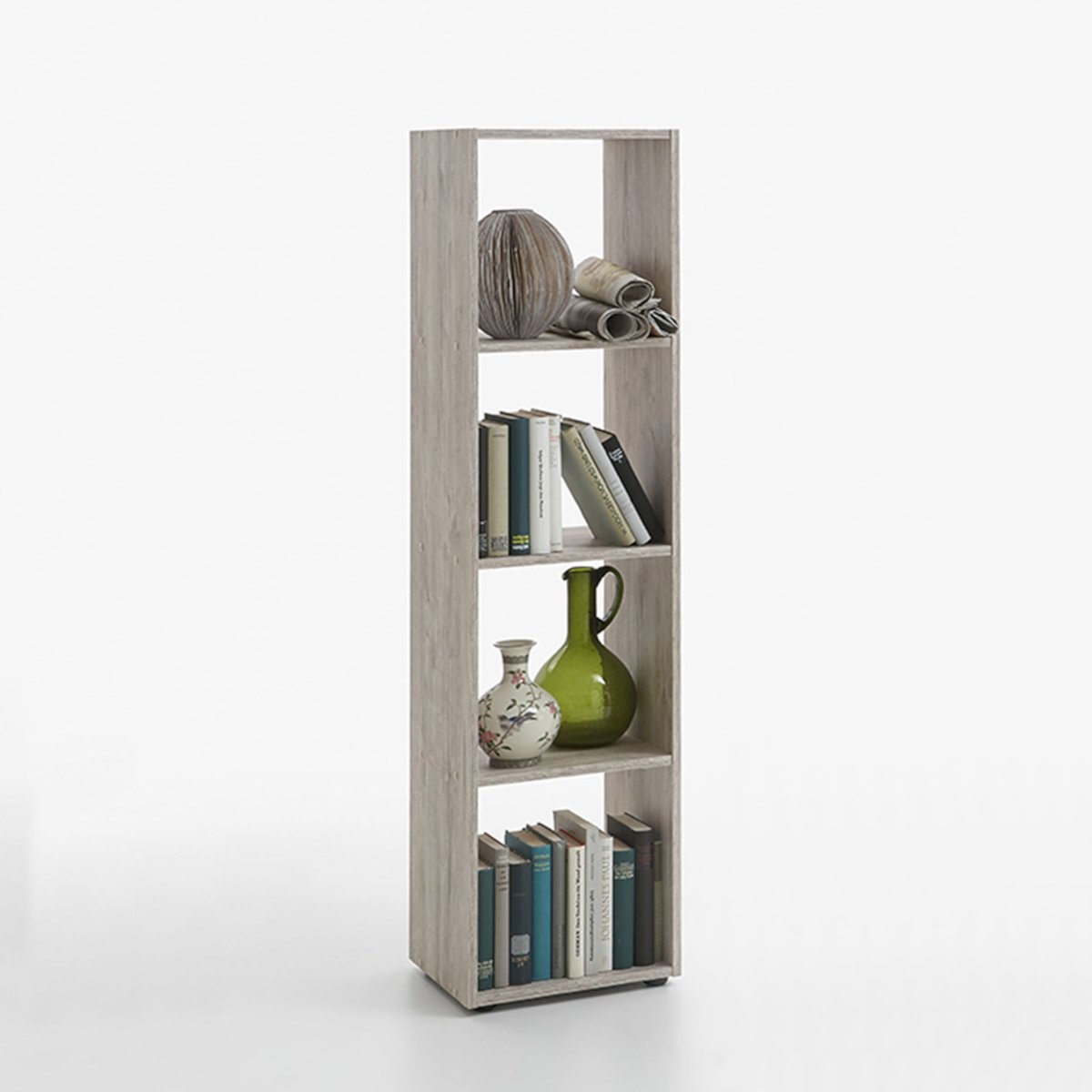Bibliothèque 4 cases beige, TERRE DE NUIT