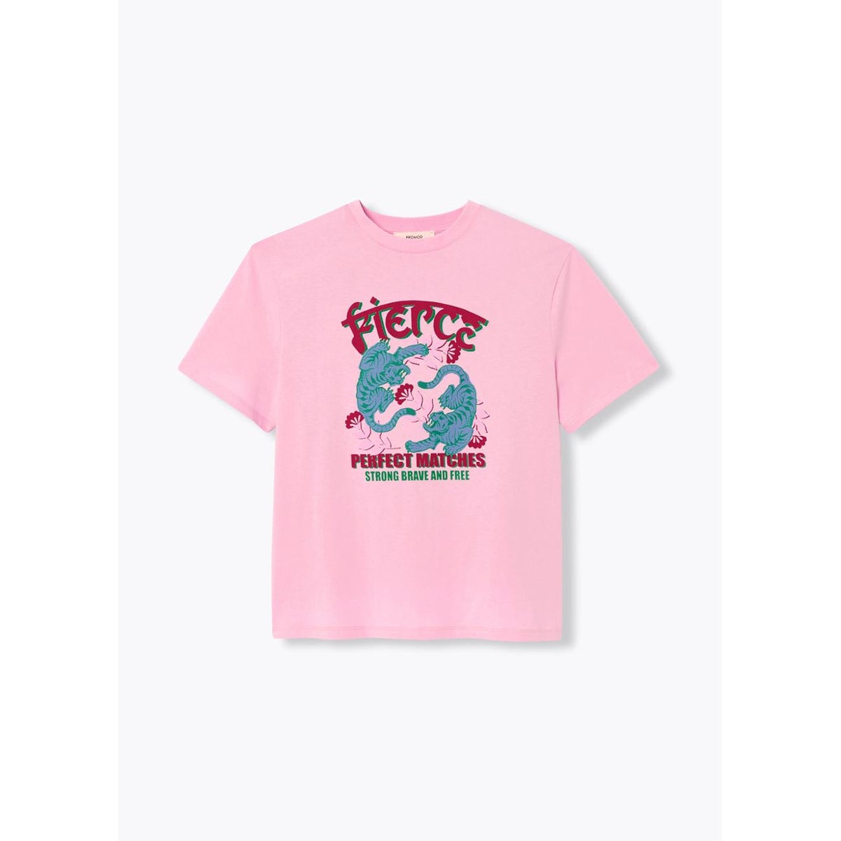 T-shirt motif tigre imprimé multicolore, PROMOD