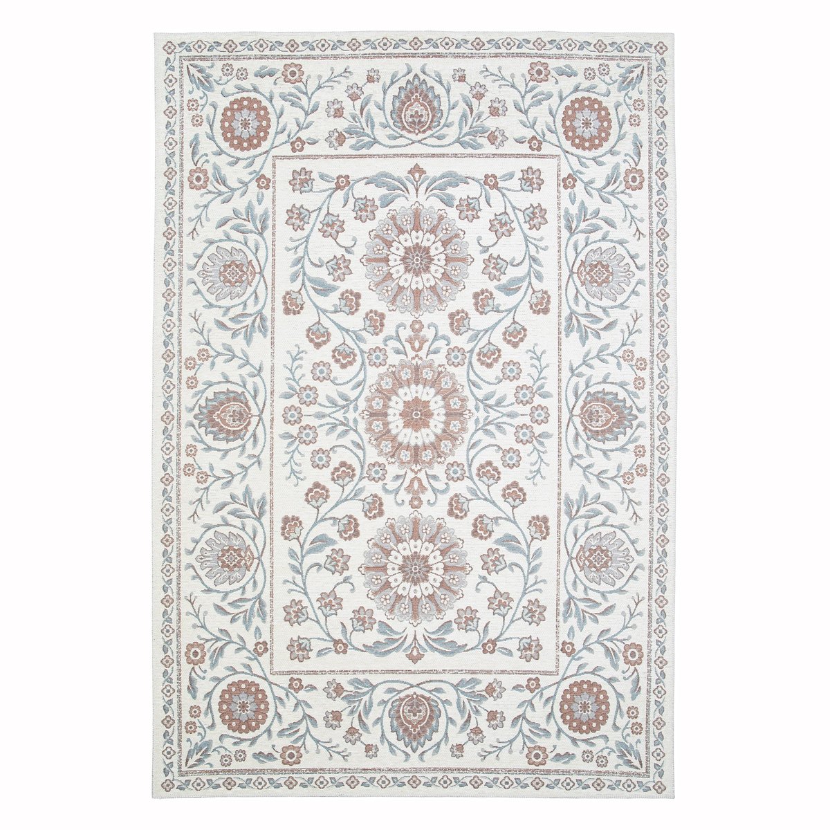 Tapis design en fibres recyclées MONCEAU beige sable, AFK LIVING