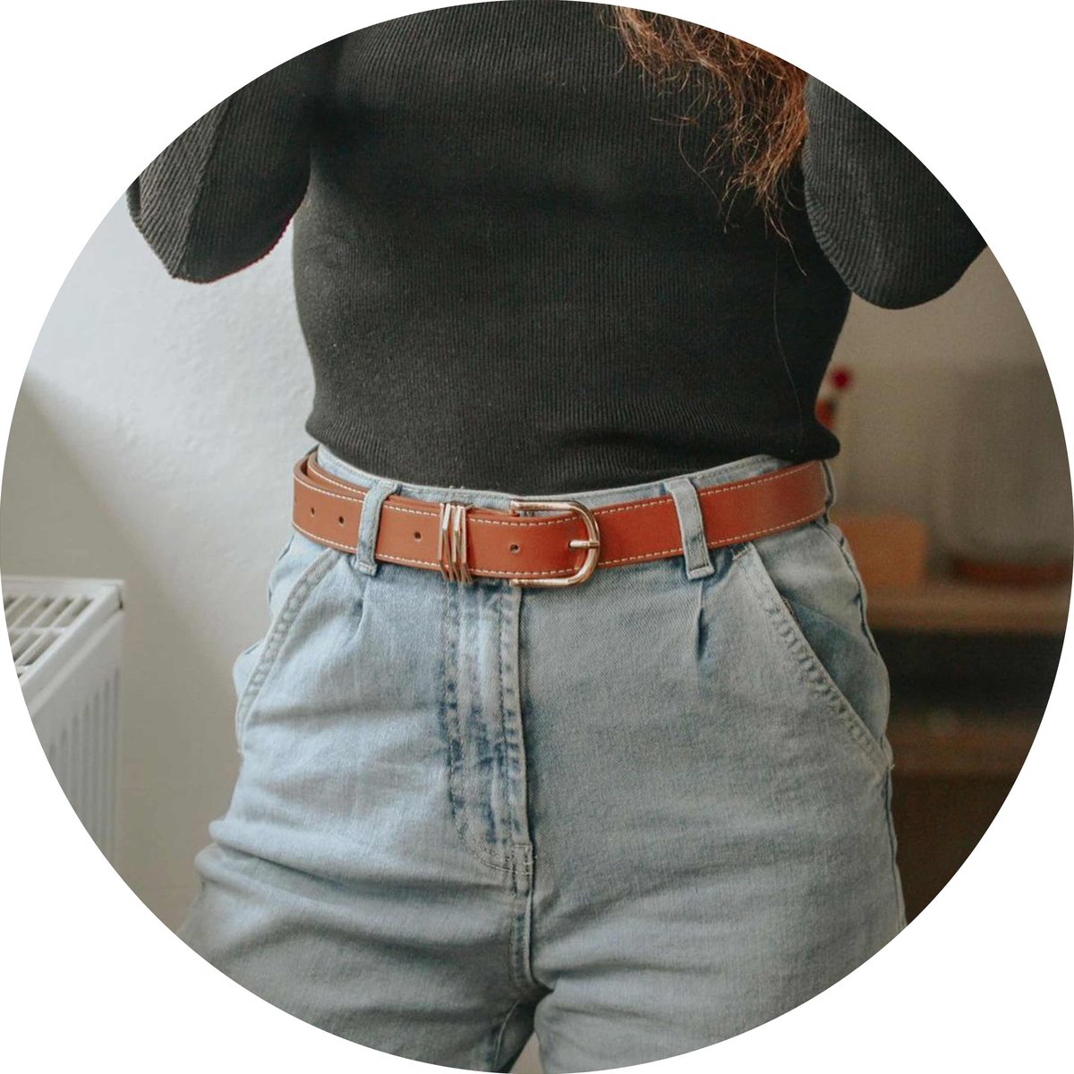 Ceinture lisse bijoux noir, ISOTONER