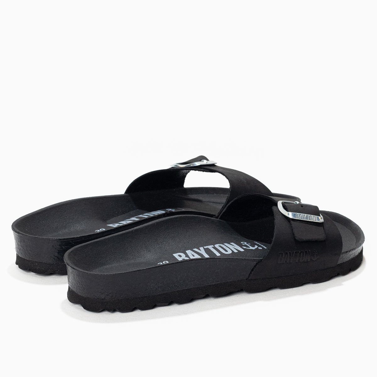 Sandales en cuir ZEPHYR noir, BAYTON