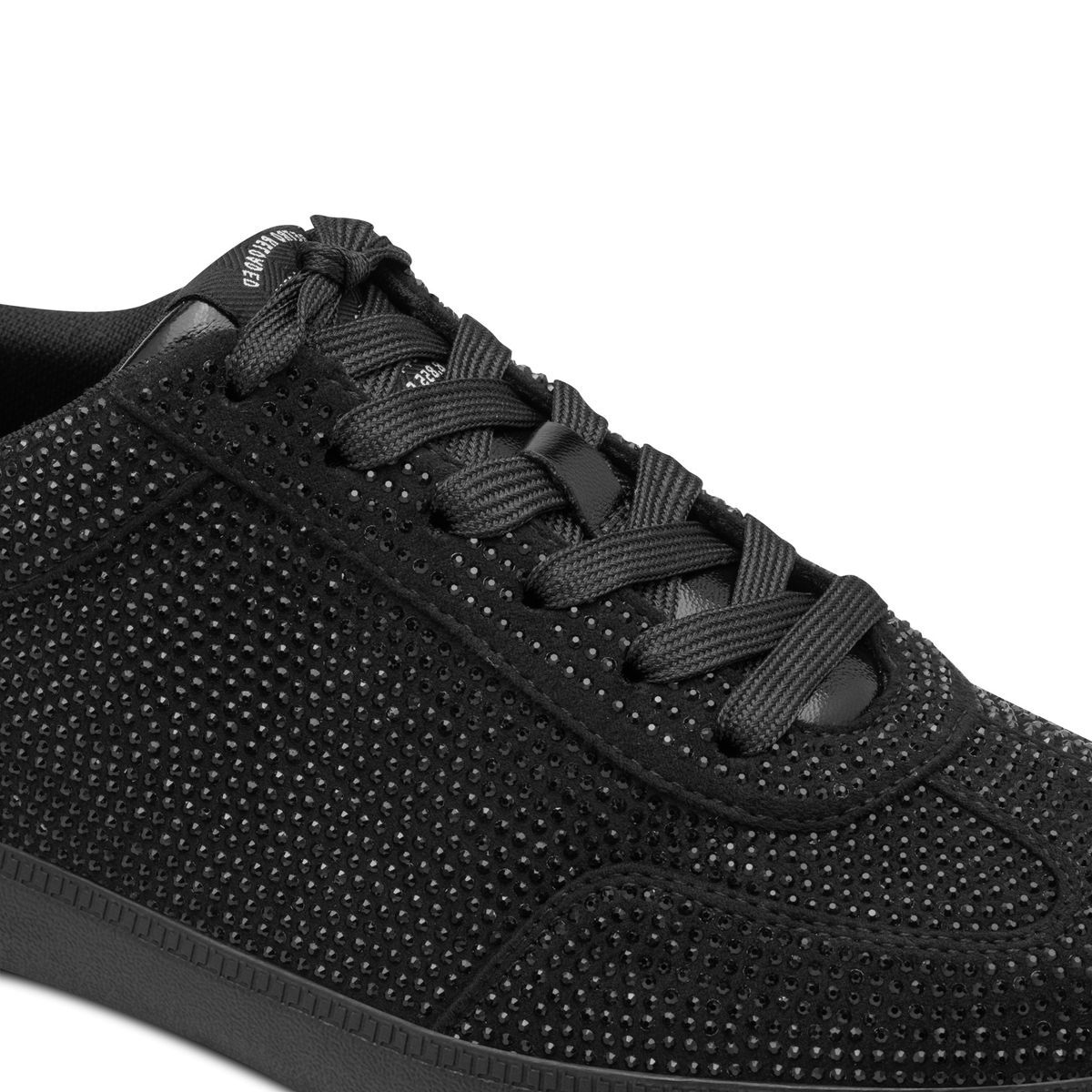 Basket à lacets noir brillant, TAMARIS