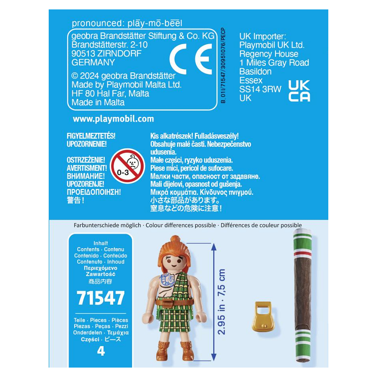 71547 Personnage Asterix : Mac oloch couleur unique, PLAYMOBIL