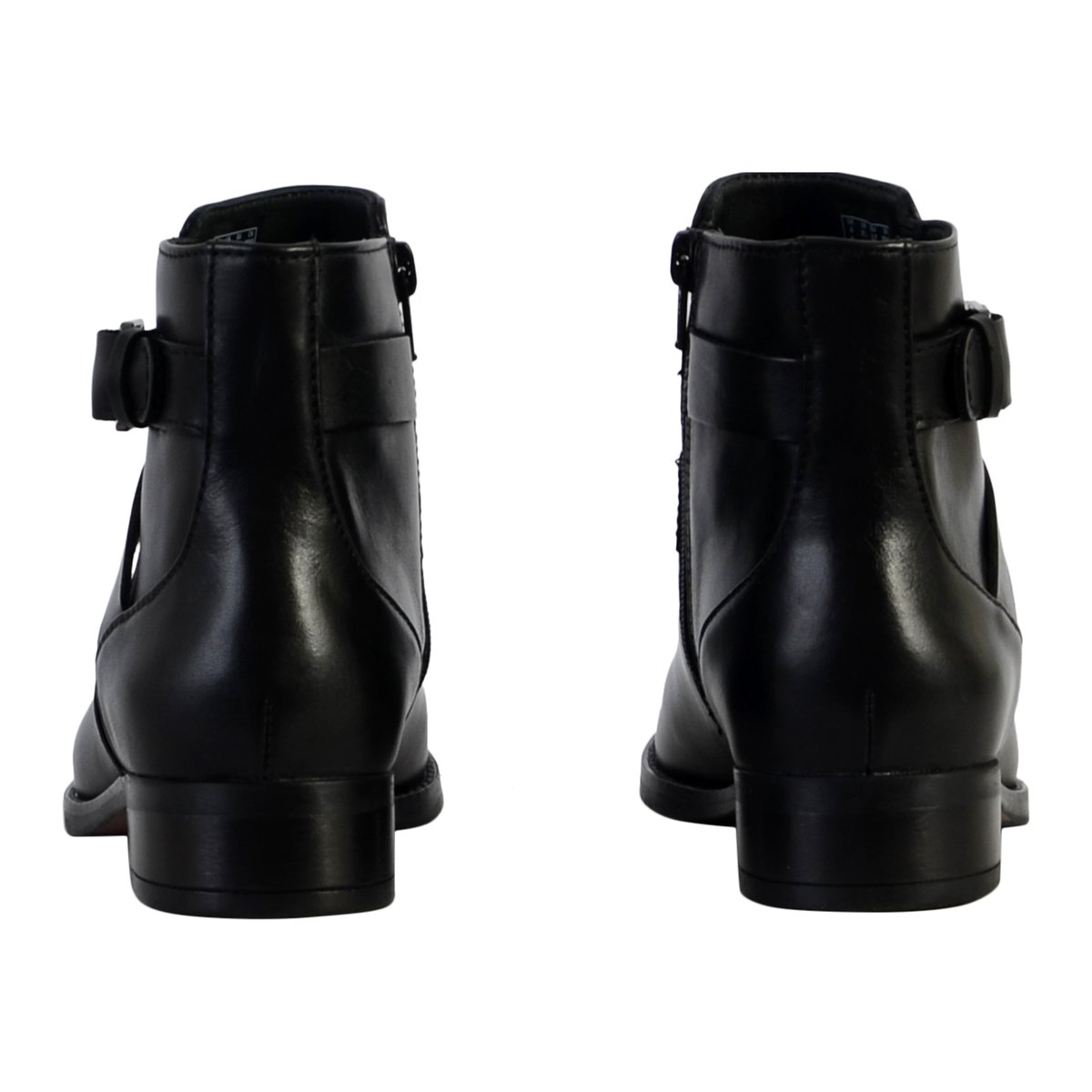 Bottines Cuir Hamble Buckle noir, CLARKS