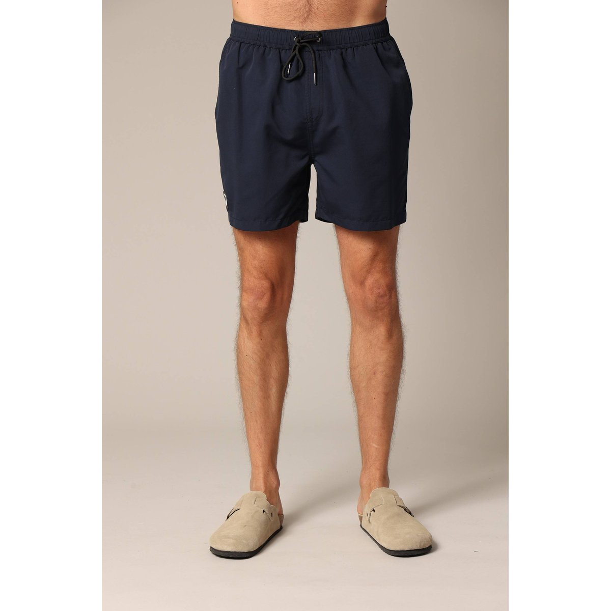 Short de bain homme uni CARL navy, DEELUXE
