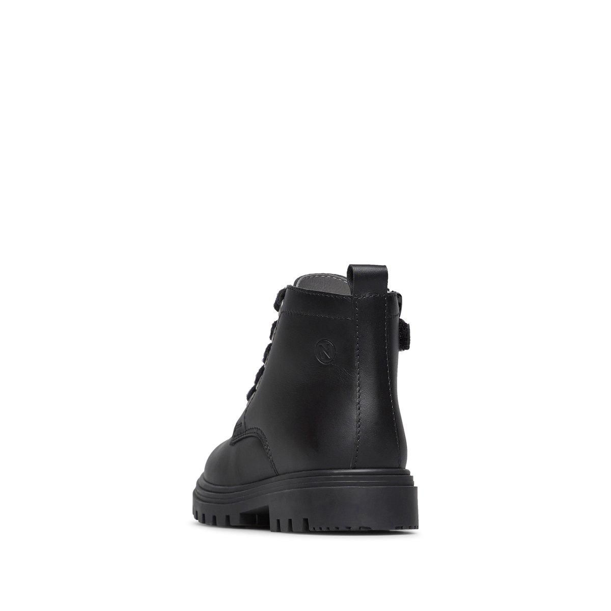 Chaussures premiers pas en cuir MAKKI ZIP noir-, NATURINO