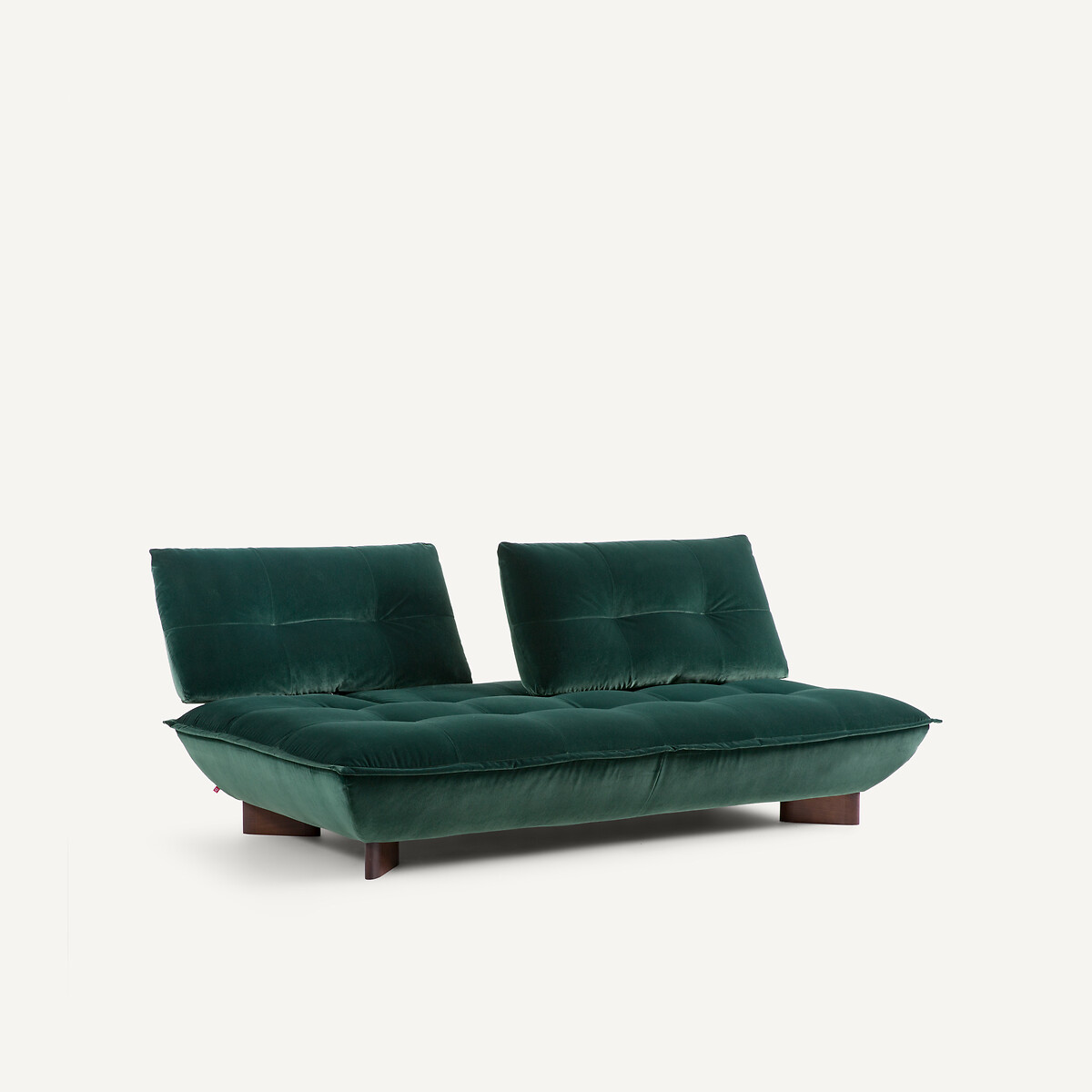 Banquette modulable en velours, KAORI vert tsar, AM.PM